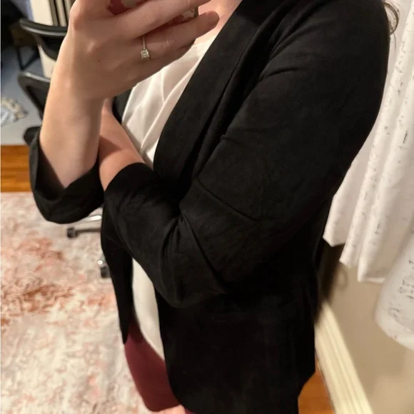 NWT SKIES ARE BLUE Faux Suede Blazer - Picture 7 of 14